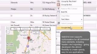 WebGrid - Context Menu Customization