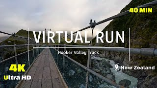 Virtual Run 4K - Aoraki Mt Cook Scenery - New Zealand - Virtual Running Video for Treadmill