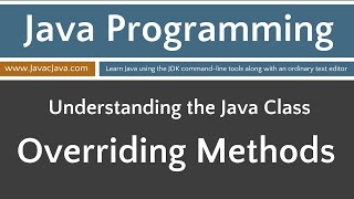 Learn Java Programming - Inheritance: Overriding Methods Tutorial