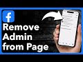 How To Remove Admin From Facebook Page