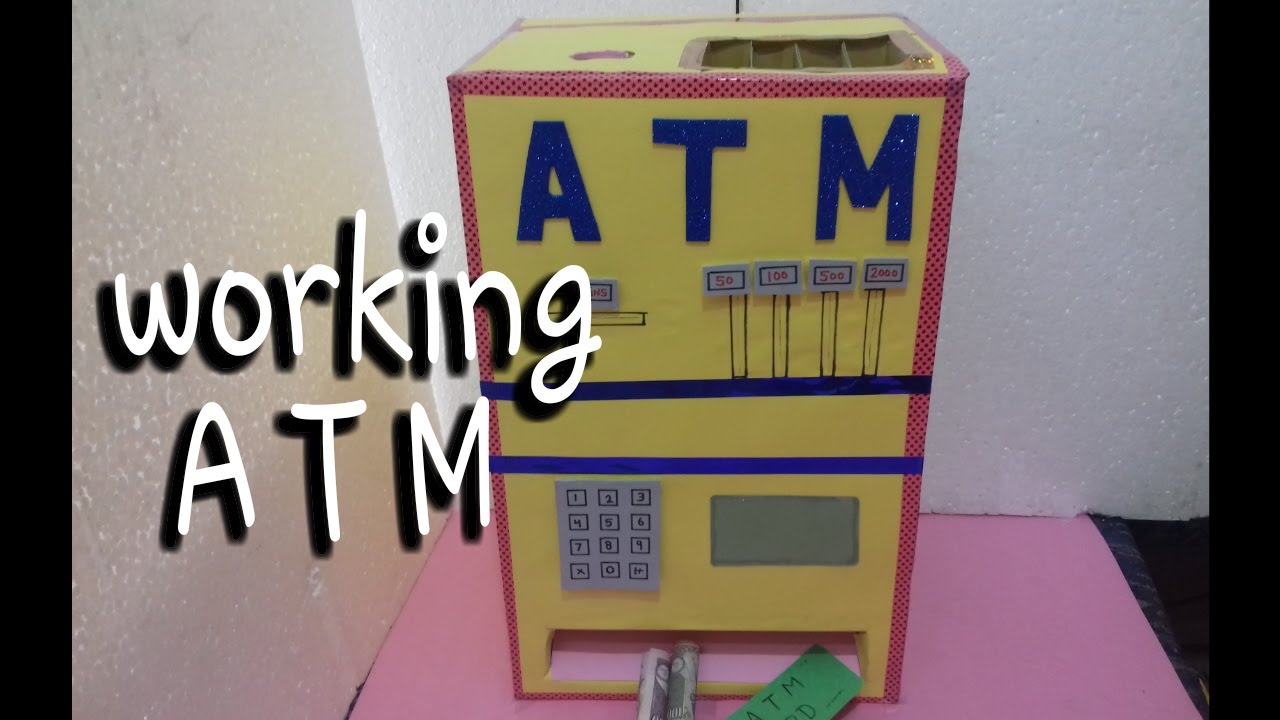 How To Make Atm Machine | Atm Machine | Working School Model | Own Atm ...