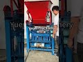 Fixed interlocking cement block machine testing