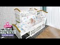 HunyHuny 12 in 1 Multifunctional Baby Bed Cot Feature Video