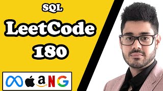 LeetCode 180: Medium SQL Interview - Consecutive Numbers