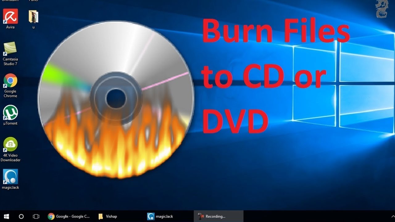 How To Burn Files To CD Or DVD On Windows 10 Without Any Software - YouTube