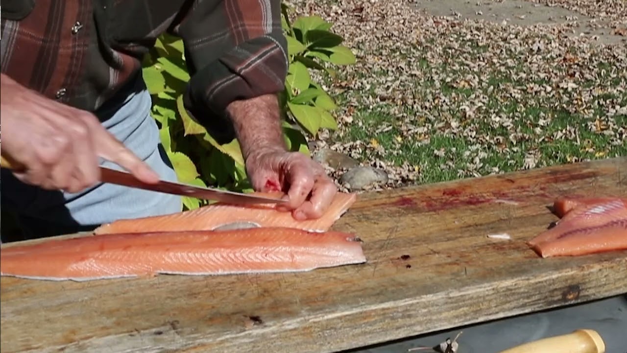 How To Fillet, Trim And Debone Steelhead - YouTube