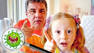 Nastya and Papa shows how important it is to wash your hands