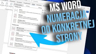 Word - numeracja od konkretnej strony - (2024) tutorial