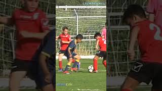 little football talent Itan 9 years old - dribbling skills #shorts #football #shortvideo #short