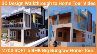 Home Tour || Inside The Elegant 5BHK || Interior Design || 2700 SQFT House || Modular Kitchen #Ep2