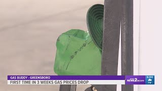 Greensboro gas prices fall for first time in three weeks, GasBuddy reports