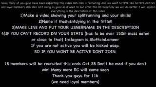 ASH CLAN IS RECRUITING !! #AshIsntDying