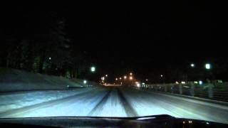 関越自動車道　下り　越後川口SA⇒長岡IC　雪　2014 1