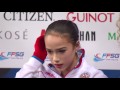 2016 isu junior grand prix final marseille ladies free alina zagitova rus