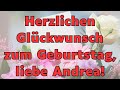 Liebe Andrea alles Gute zum Geburtstag