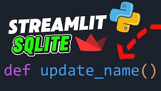 Streamlit + SQLite Tutorial 4: Update Data in Your Python Web App