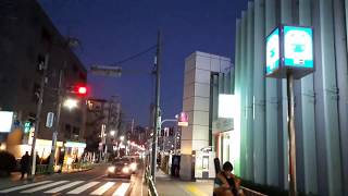 なんとなく夕暮れの東京メトロ中野富士見町駅前：神田川・富士見橋