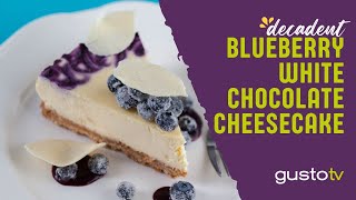 Flour Power | Blueberry White Chocolate Cheesecake