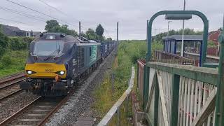 DRS 88007 passing Euxton Balshaw Lane on 4S43 16th July 2022