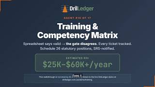 Agent #10 of 17: Training & Competency Matrix — Prove Every Ticket Before the Gate Does