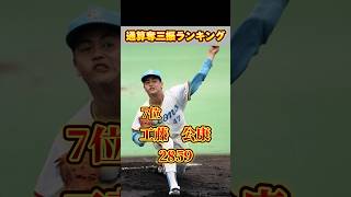 【プロ野球】通算奪三振ランキング#プロ野球 #野球 #三振 #大谷翔平