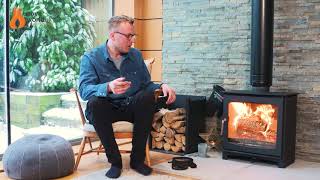 SIA / Eco Design Ready Ecosy+ Panoramic 5kw Stove Demo