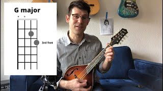 Easy Mandolin Chords - G, C, D - Beginner Lesson