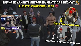 DIA DE PRENDER MÉDICO !? (TRETA NO HP) | ALICATE S3QUESTROU O BK | GTA RP