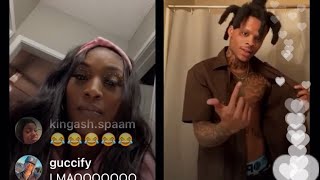 Saedemario on ig live fighting about a girl !!BREAKS CHARACTER!! #saedemario #demario #hiphop #rap