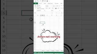 Fixing Arrow Keys Not Working Issue in Excel - Quick Solutions|scroll lock#excel