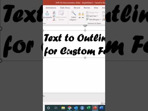 Tip 9️⃣ – Turn Text into Shapes in PPT ️