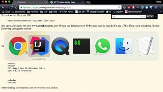 HTTP in Java, Session 1 - Setting up a server and response