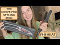 FHI HEAT THE CURVE PRO STYLING IRON REVIEW | DEMO | HAIR STRAIGHTENER