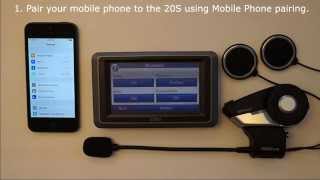 Sena 20S How To Video (Phone Pairing for Phone and GPS Pairing for GPS)