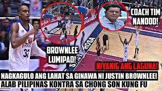YUMANIG ANG LAGUNA! | NAGKAGULO SA GINAWA NI JUSTIN BROWNLEE! | Alab Pilipinas vs Chong Son Kung Fu