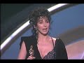 Cher Wins Best Actress  60th Oscars (1988)