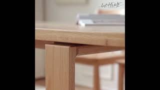 Scandinavian Oak Wood Dining Table KUMO