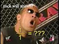 the rock does a math problem