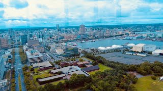 Walking in Chiba Minato, Chiba - Chiba Port Tower - ASMR Ambience Sounds - TABETAI たべたい