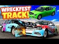 Racing on The Most DESTRUCTIVE Wreckfest Track But It's in BeamNG Drive!