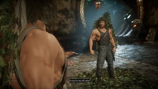 Mortal Kombat 11 Rambo Intro Dialogues vs Rambo - MK11 Ultimate