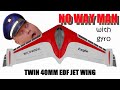 XFLY Eagle Twin 40mm RC EDF jet Wing with Gyro EPO 1019mm (Red/White) Unboxing