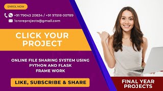 Online File sharing System Using Python and Flask frame work