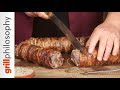 Lamb spit-roast kontosouvli grill recipe (ENG subs) | Grill philosophy