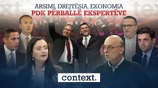 Context - Arsimi, drejtësia, ekonomia: PDK përballë ekspertëve - 29.01.2025 @ATVofficialchannel