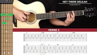 Hey There Delilah Guitar Cover Plain White T's 🎸|Tabs + Chords|