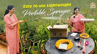 Portable sprayer/ ఇలాంటి స్ప్రేయర్ ఉంటే  రోజు ఎదో ఒకటి స్ప్రే చెయ్యాలనిపిస్తుంది @MADGARDENER