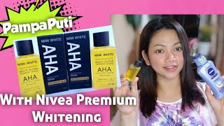 AHA SERUM MIMI WHITE|NIVEA PREMIUM WHITENING