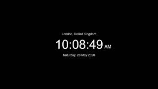 🔴 LIVE | Clock / Time in London Now / LIVE London / What time is it now