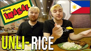 Europeans Try Mang Inasal UNLIMITED RICE CHALLENGE 🇵🇭 (RECORD?!)